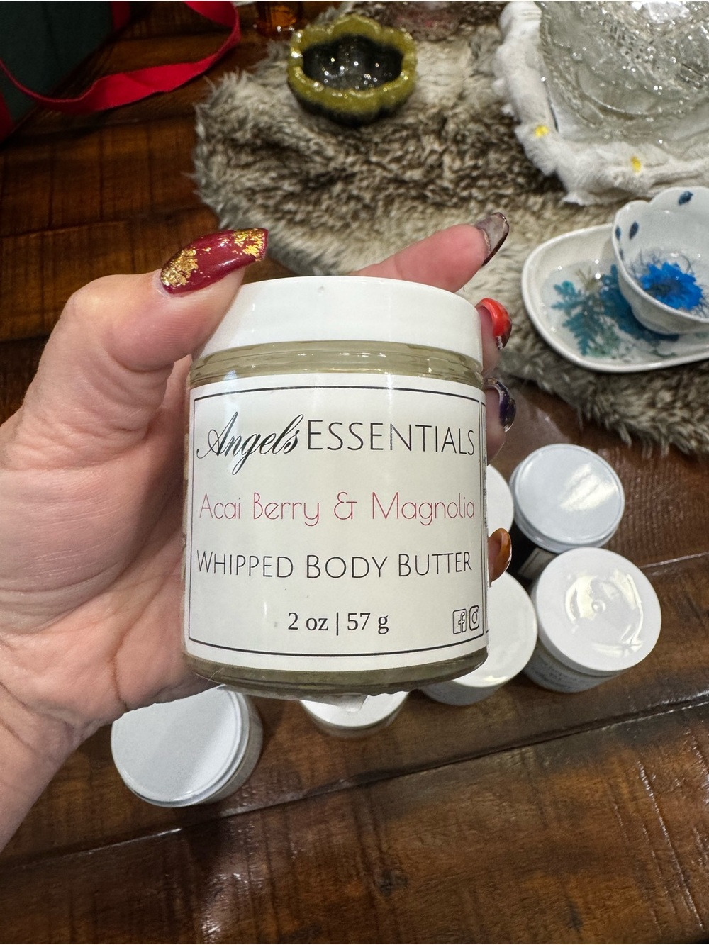 9 total Essentials Acai Berry & Magnolia and Lemon Whipped Body Butter White